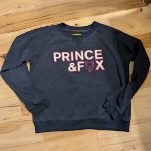 Prince & Fox Women's Pullover Sweatshirt Navy Blue XL